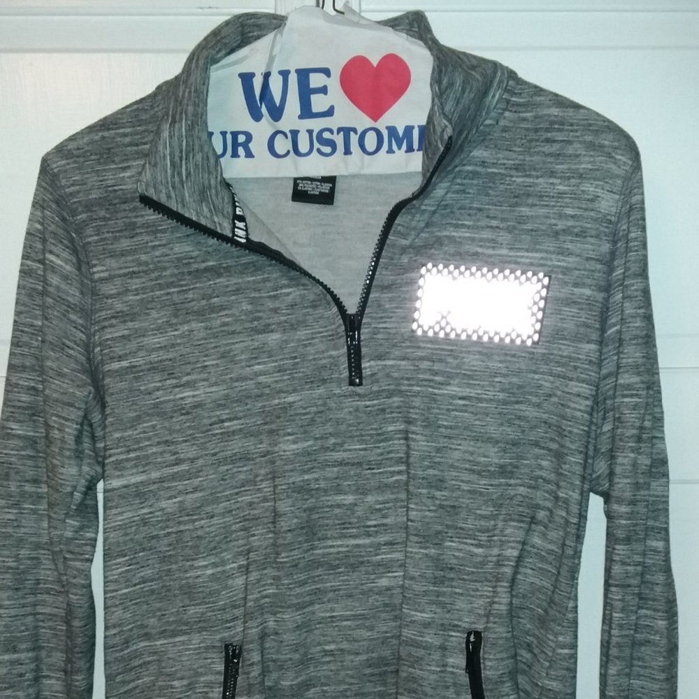 PINK V Neck PullOver Top Size M